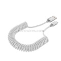 Пружинный выдвижный тип C USB -кабель быстрого зарядки